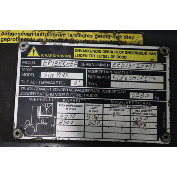 2007 Caterpillar EP18NT-48E-45582764