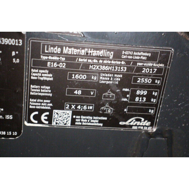2017 Linde E16-02-45582987