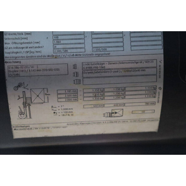 2013 Linde E16-01-45584712