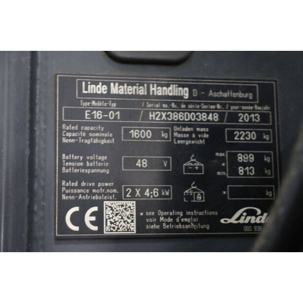 2013 Linde E16-01-45584716