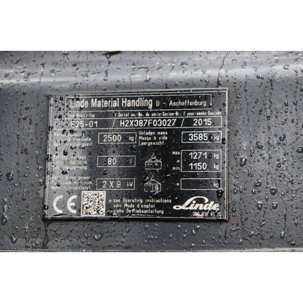 2015 Linde E25-01-45584980
