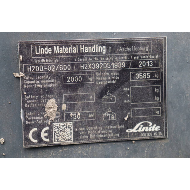 2013 Linde H20D-02/600-45586003