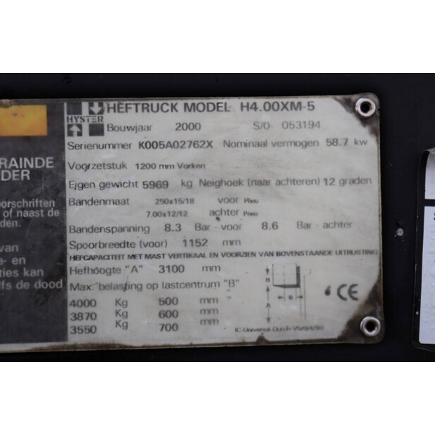 2000 Hyster H4.00XM-5-45586143
