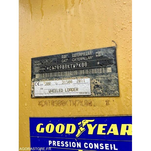 2011 Caterpillar 980K-45599316