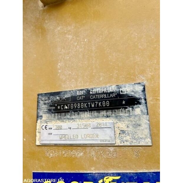 2011 Caterpillar 980K-45599317