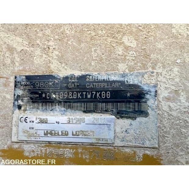 2011 Caterpillar 980K-45599318