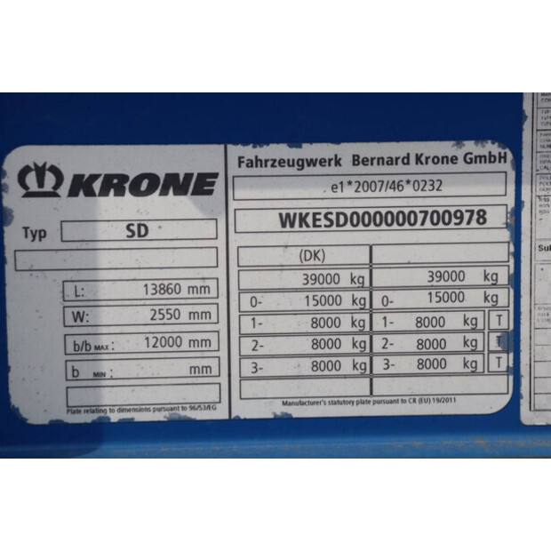 2016 Krone SD-45600420