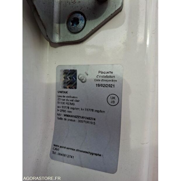 2011 MAN 15.250-45637110