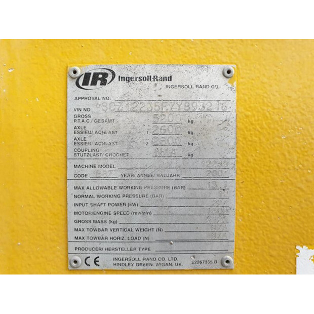 2007 INGERSOLL RAND 12 / 235-45654147