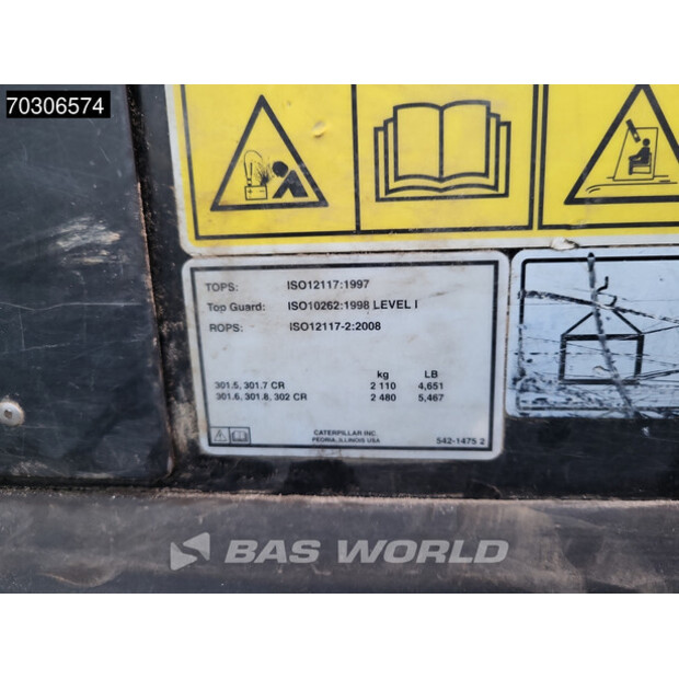 2021 Caterpillar 301.8-45654370
