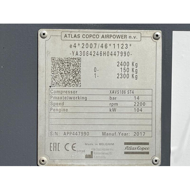 2017 Atlas-Copco XAVS 186 JD - N-45654676