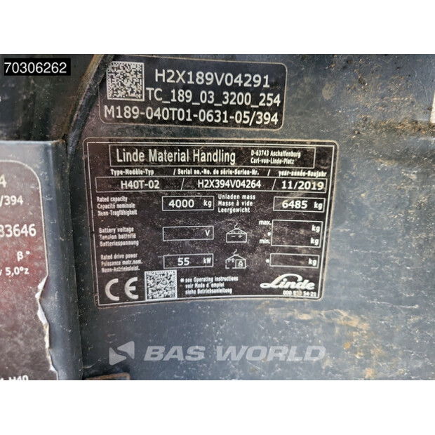 2019 Linde H40T-02-45691766
