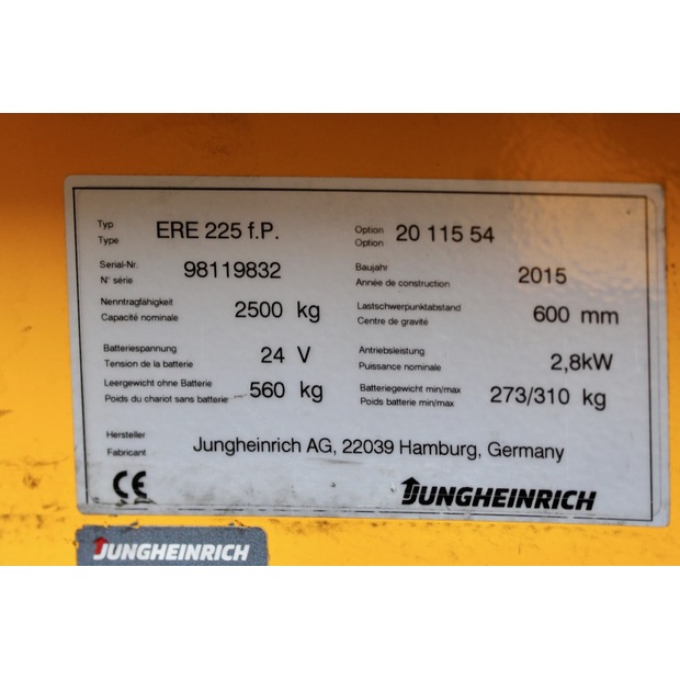 2015 Jungheinrich ERE 225-45692423