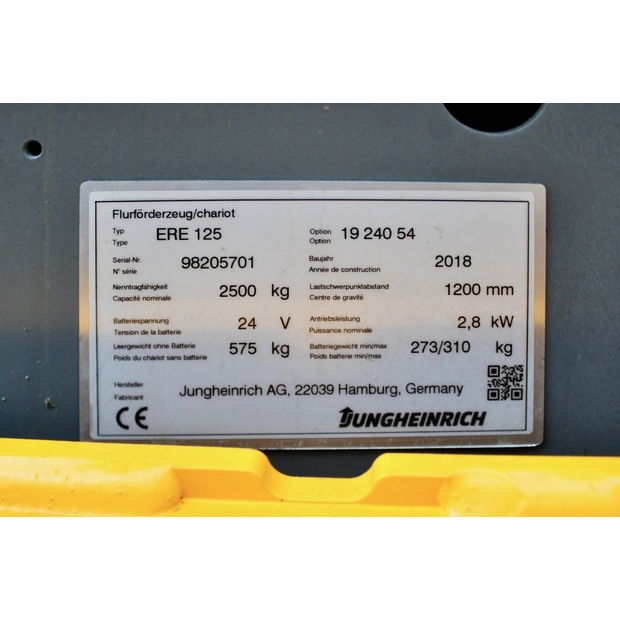 2018 Jungheinrich ERE 125 LI-ION-45692532