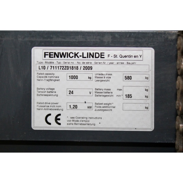 2009 Linde L 10-45692619