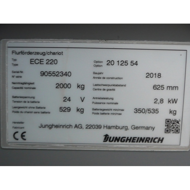 2018 Jungheinrich ECE 220-45692752