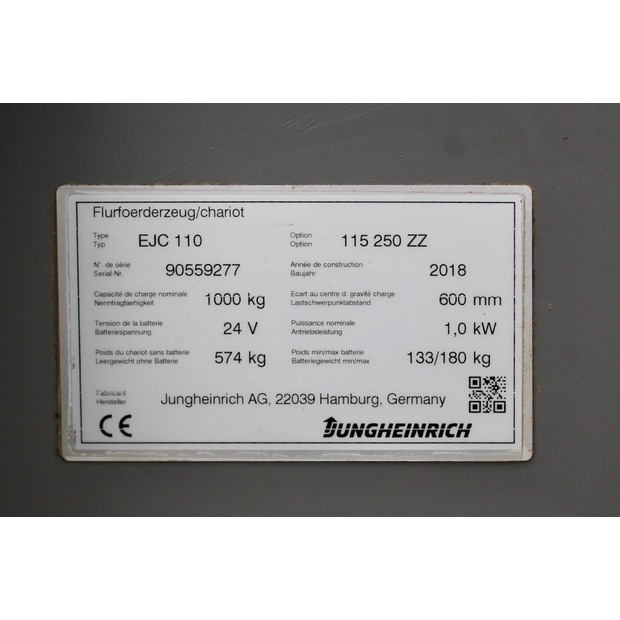 2018 جنجهينريتش EJC 110 250 ZZ LI-ion-45692760