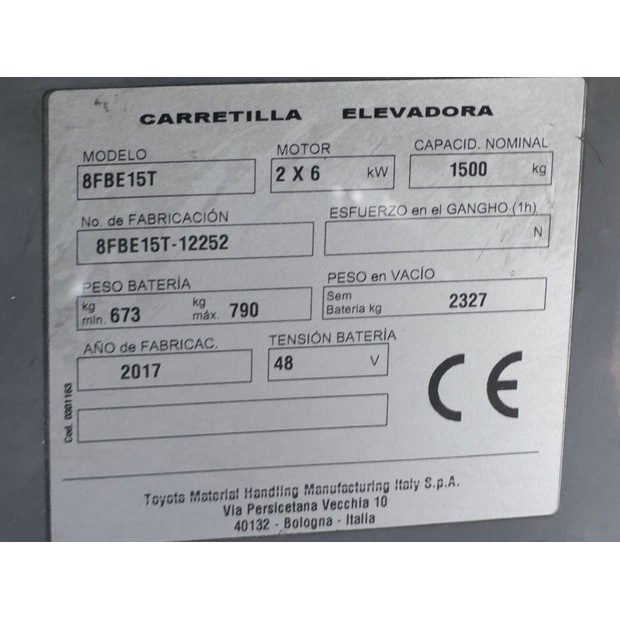 2017 Toyota 8FBE15T-45692806