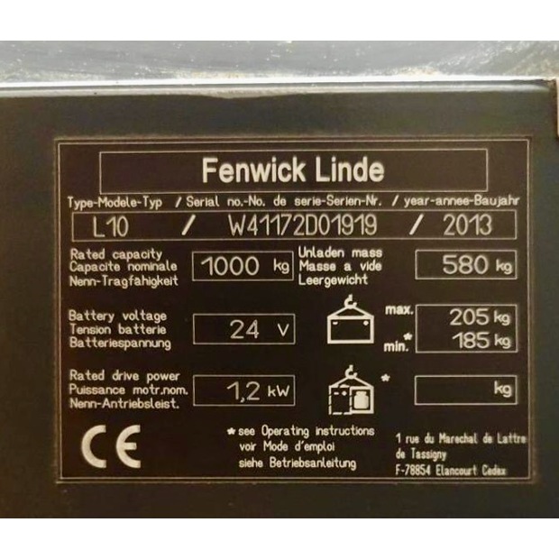 2018 Linde L 10-45693087