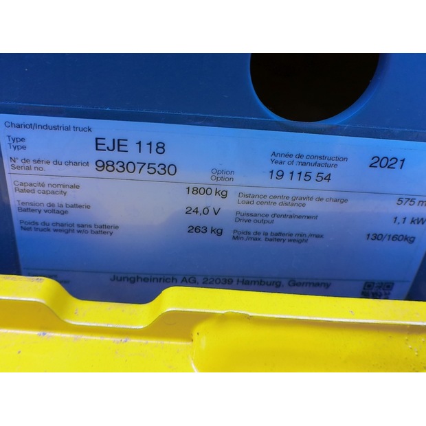 2021 Jungheinrich EJE 118 Li-ion-45693113