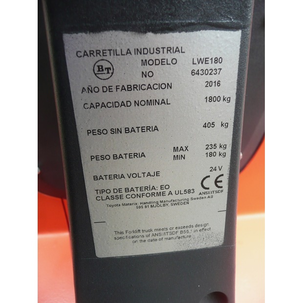 2016 BT LWE 180-45693148