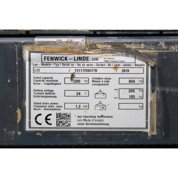 2019 Linde L 12-45693180