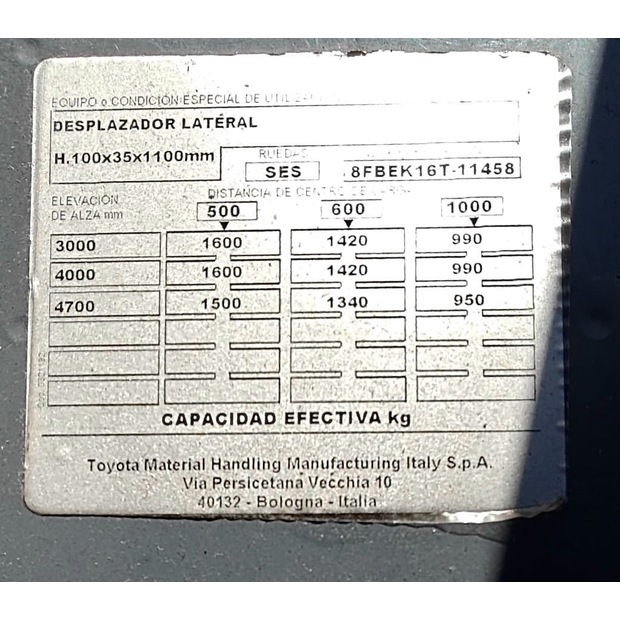 2017 Toyota 8FBEK16T-45693245