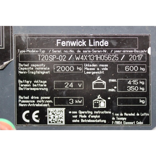 2017 Linde T 20 SP-45693260