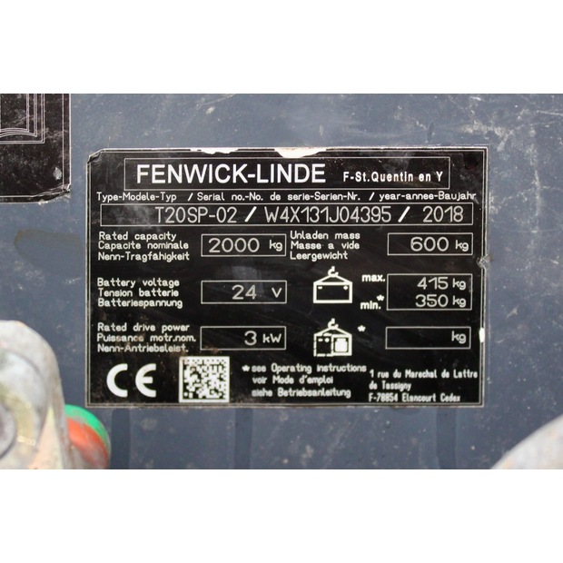 2018 Linde T 20 SP-45693274