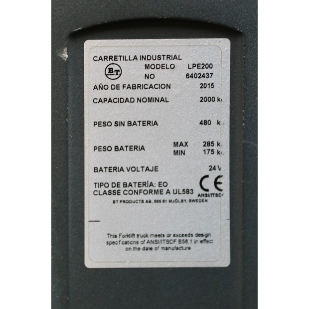 2015 BT LPE 200-45693457