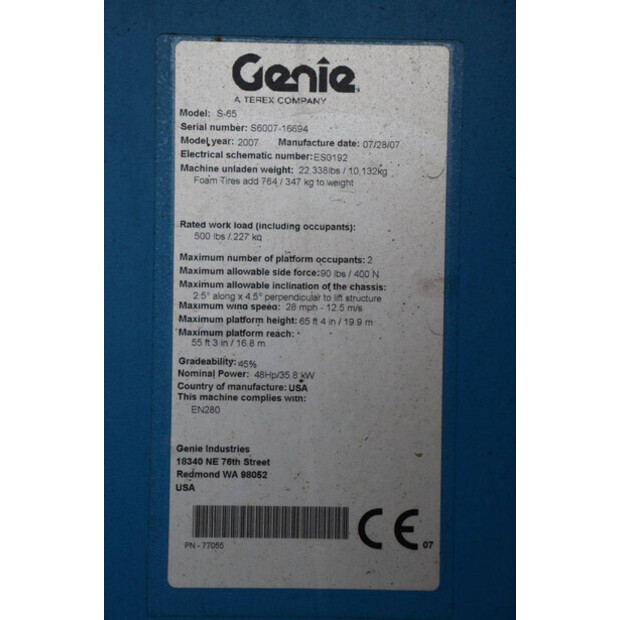 2007 Genie S-65-45713970