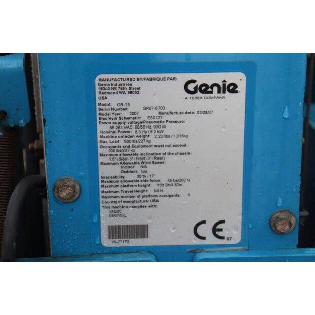 2007 Genie GR-15-45713991