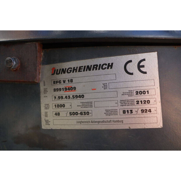 2001 Jungheinrich EFG V 18-45714152