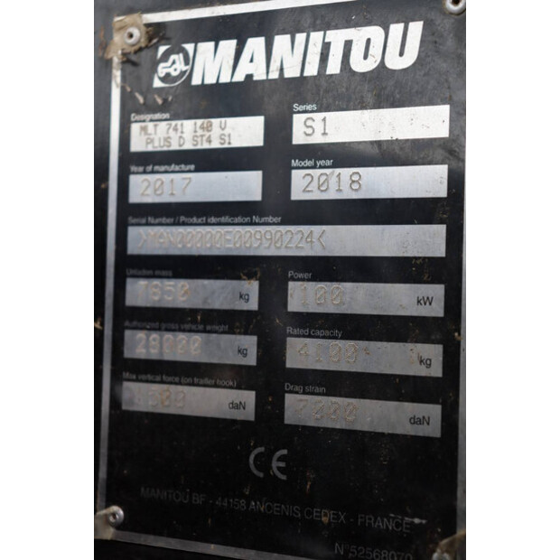 2017 مانيتو MLT 741-140V+ elite-45716606