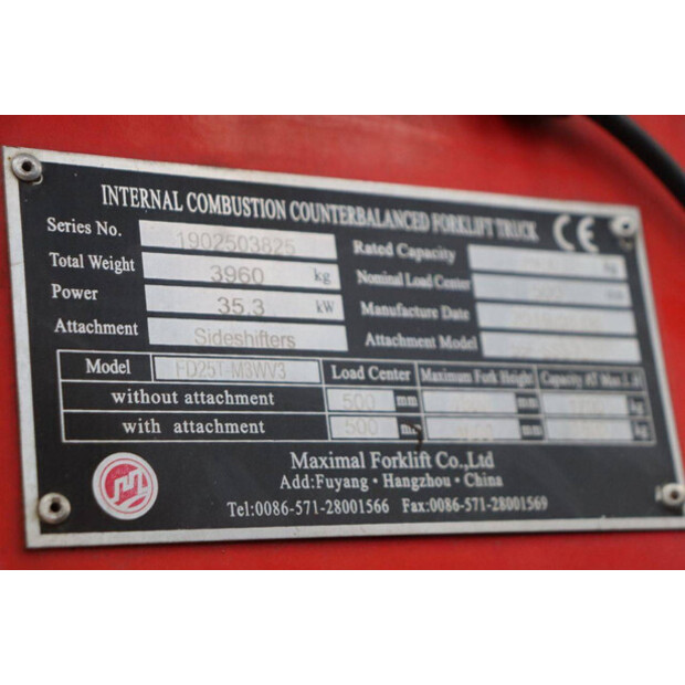 2019 Maximal FD25T-M3WV3-45718695