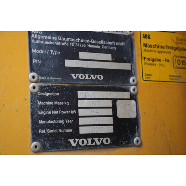 2015 Volvo DD25-45718929