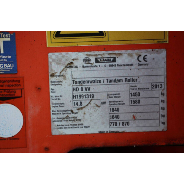 2013 HAMM HD8VV-45718993