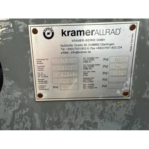 2007 KRAMER 850-45720019