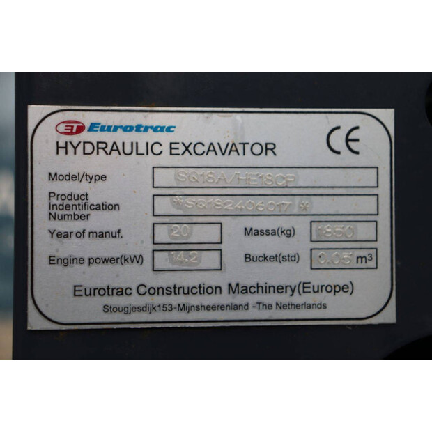 2020 Eurotrac HE18-45720299