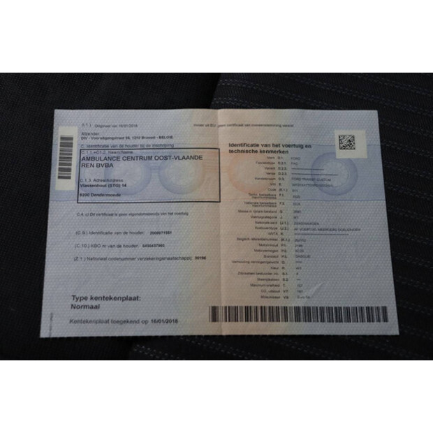 2016 Ford TRANSIT CUSTOM-45737230