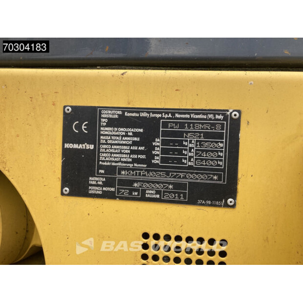 2011 Komatsu PW118MR-8-45742293