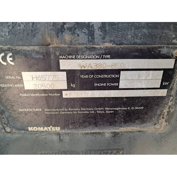 2021 كوماتسو WA380-8E0-45757890