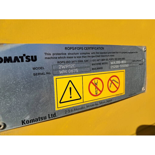 2021 كوماتسو WA380-8E0-45757899