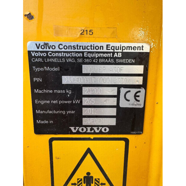 2012 فولفو A30F-45758042