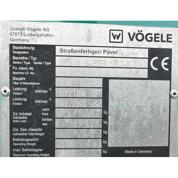 2018 فوجلي SUPER 1900-3I-45758877