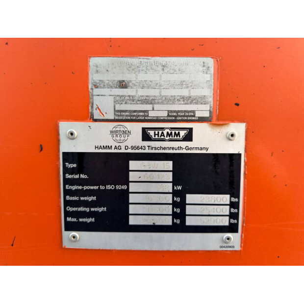 2004 HAMM GRW15-45762195