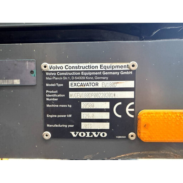 2013 Volvo EW180D-45762949