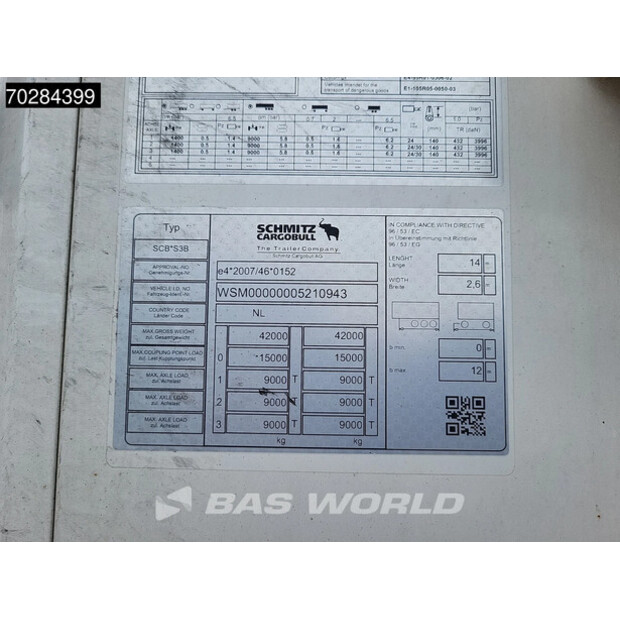 2018 Schmitz Cargobull SCB*S3B-45763665