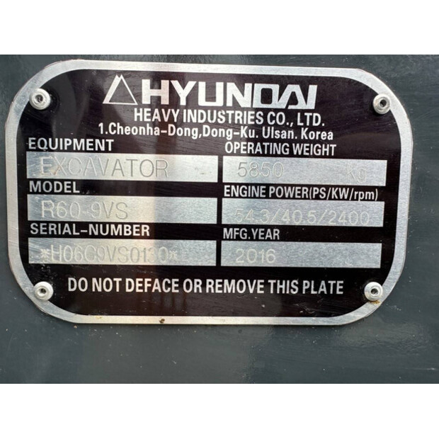 2016 Hyundai R60VS-45780655