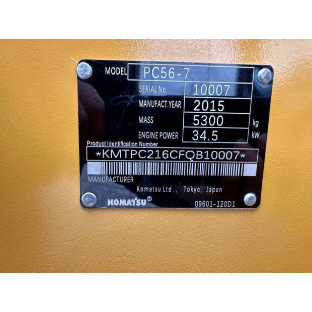 2015 Komatsu PC56-7-45780724